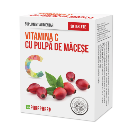 PRODUSE - Vitamina C Cu Pulpa De Măceșe X 30 Tablete