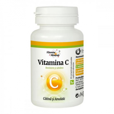 Suplimente alimentare - Vitamina C din catina si amalaki, 60 comprimate masticabile