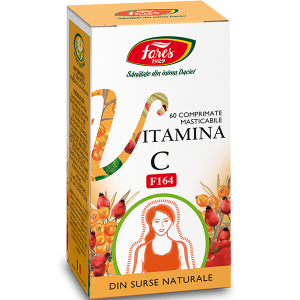 Imunitate adulti - Vitamina C Naturala Fares, 60 comprimate masticabile