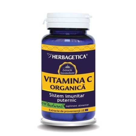 Imunitate adulti - Vitamina C Organică Herbagetica 60 capsule