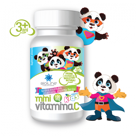 Aștept un bebeluș! - Vitamina C pentru copii - MiniVitamina C 100 mg