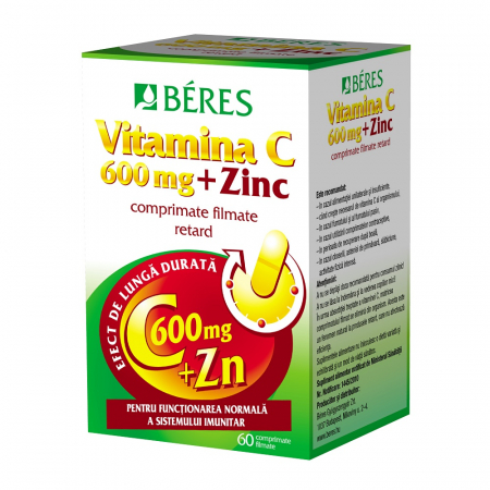 De toate cele.... - Vitamina C 600 mg + Zinc, 60 comprimate filmate retard