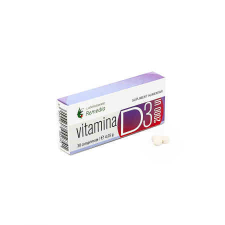 Promoțiile lunii - Vitamina D3 2000 UI, 30 comprimate