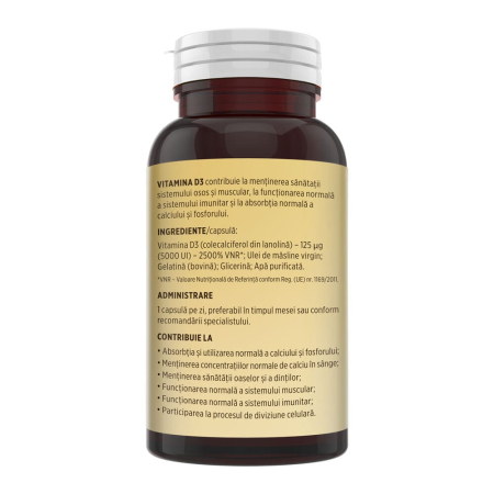 Vitamina D3 5000 UI - 30 capsule [3]