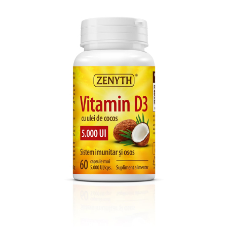 Multivitamine si minerale adulti - Vitamina D3 5000UI X 60Cps - Zenyth
