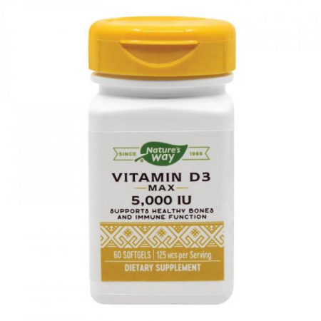 Imunitate - Vitamina D3 5000 UI Nature's Way, 60 capsule