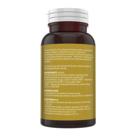 Vitamina D3 + K2 - 60 capsule [3]