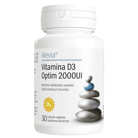 Suplimente alimentare - Vitamina D3 Optim 2000UI 30 capsule