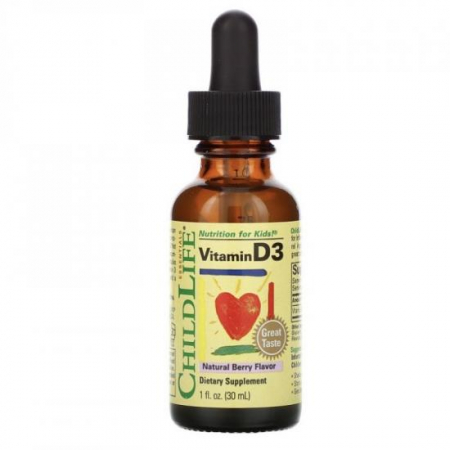 Altele - Vitamina D3 500UI ChildLife Essentials X 30ML