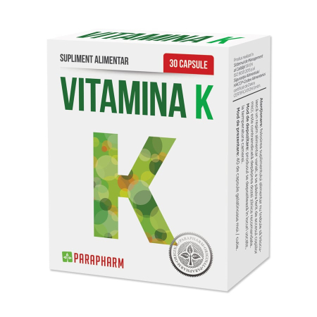 Multivitamine si minerale adulti - Vitamina K Parapharm 30 capsule