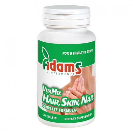 Circulatie periferica deficitara - VitaMix Hair, Skin & Nail 30tab Adams Supplements