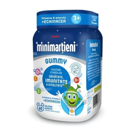 Imunitate adulti - W-Minimartieni Gummy cu Echinacea 60 jeleuri gumate Walmark