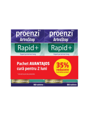 PRODUSE - W-Proenzi ArtroStop Rapid+ X 90 Tablete 1Cut+1Cut Cu 35% Reducere