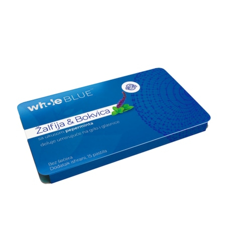 PRODUSE - Whole Blue Salvie si Patlagina, 15 pastile