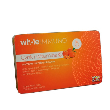 PRODUSE - Whole Immuno Zinc si Vitamina C, 15 pastile