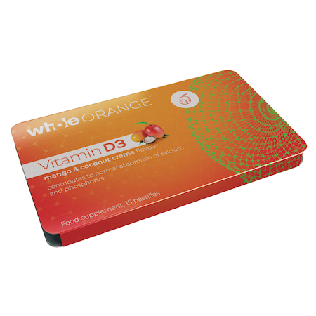 PRODUSE - Whole Orange Vitamina D3 400UI, 15 pastile