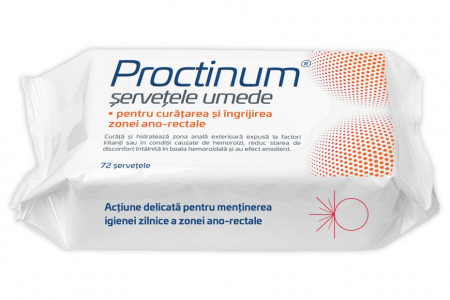 Nu pot sta pe scaun... (Antihemoroidale) - Proctinum Servetele Umede X 72 Bucati