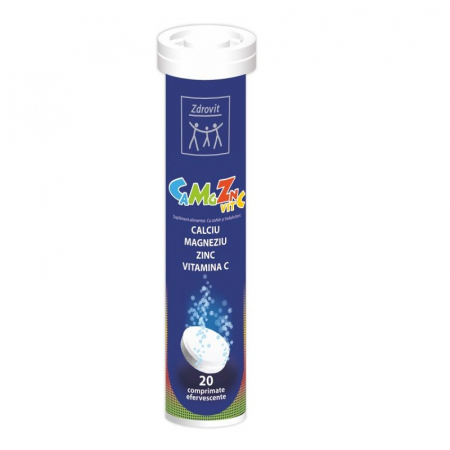 Promotiile lunii Septembrie - Calciu Magneziu Zinc Vitamina C X 20 Comprimate Efervescente