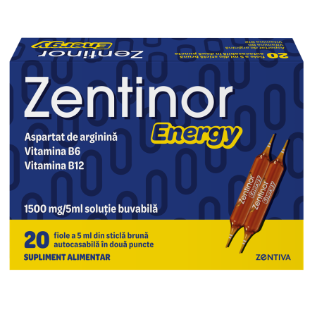 Vitamine si suplimente - Zentinor Energy Solutie Buvabila 5ML X 20FL