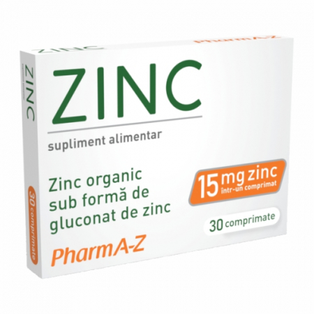 Imunitate - Zinc 15 mg, 30 comprimate