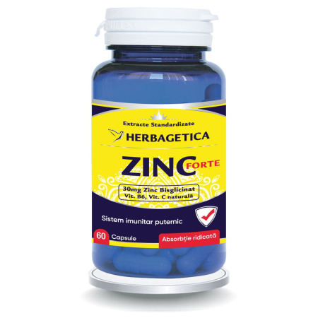 Paraziti intestinali - Zinc Forte X 60Cps 1Cut+1Cut-50% - Herbagetica