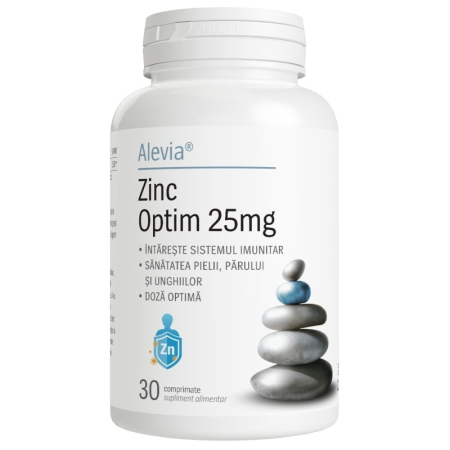 Imunitate adulti - Zinc Optim 25 mg x 30 comprimate Alevia
