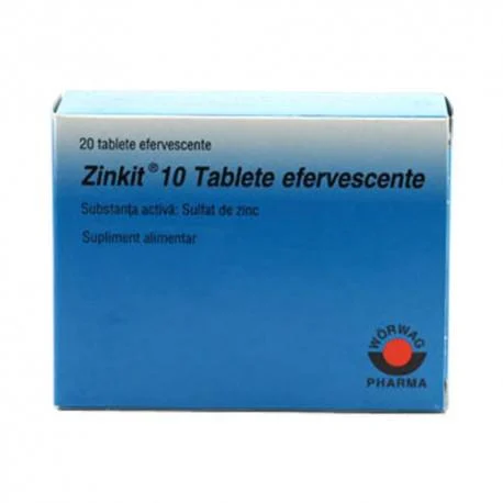 PRODUSE - Zinkit 10 mg, 20 tablete efervescente