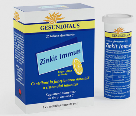 PRODUSE - Zinkit Immun, 20 tablete efervescente