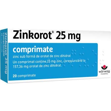  Renuntare la fumat - Zinkorot 25mg x 20cp
