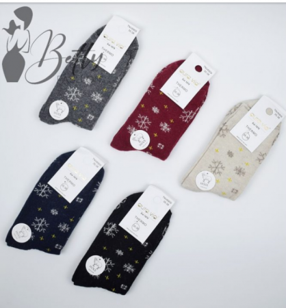 5in1 Sosete de dama, thermo din lana,  tematica de craciun, set 5 perechi, TNV6909 [5]