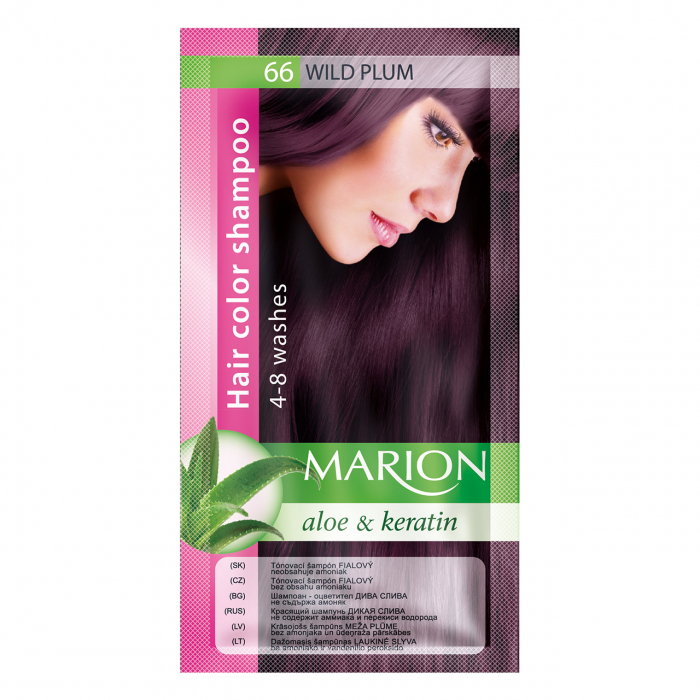 Sampon nuantator pentru par cu aloe Marion 66 wild plum