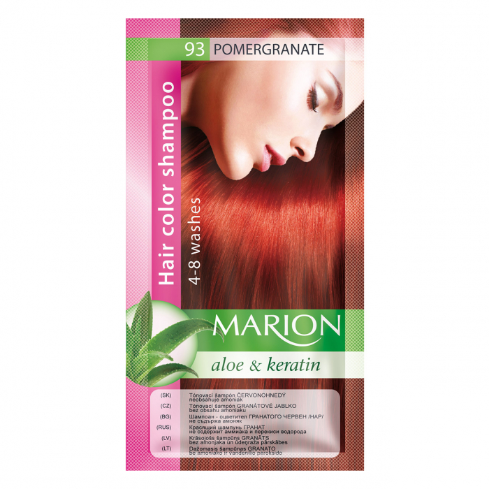 Sampon nuantator pentru par cu aloe Marion 93 pomegranate