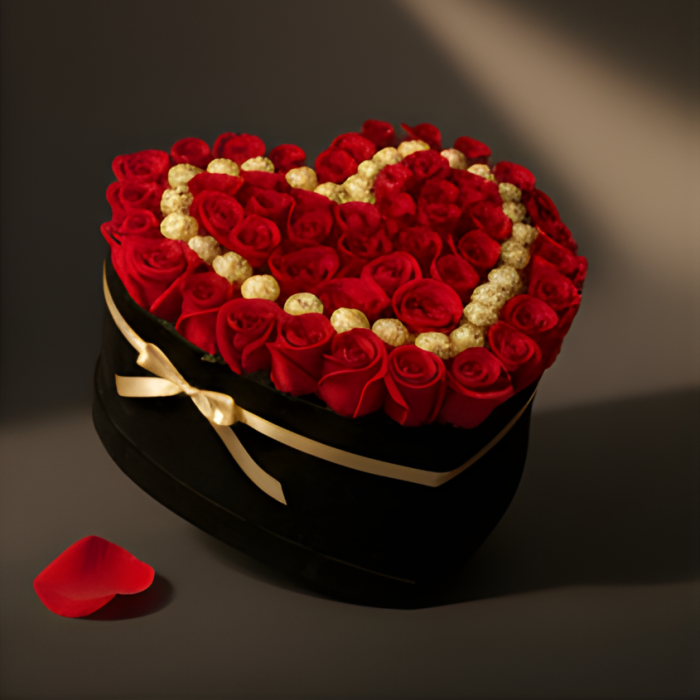 Aranjament Floral Fererro Red, cu Trandafiri din sapun EC45-29 [5]