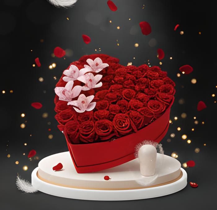 Aranjament Floral LOVE cu Trandafiri din Sapun Cadou perfect si elegant [4]