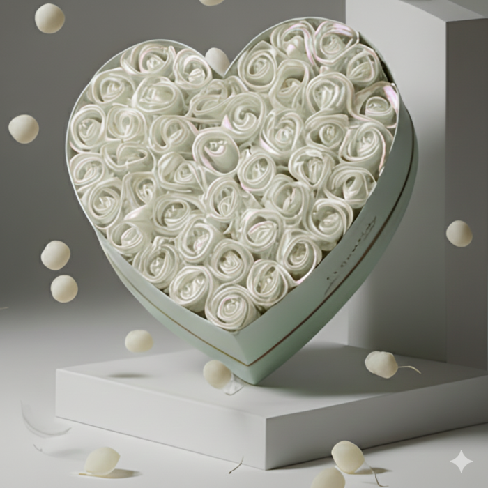 Aranjament cu trandafiri din sapun LOVE roz [3]