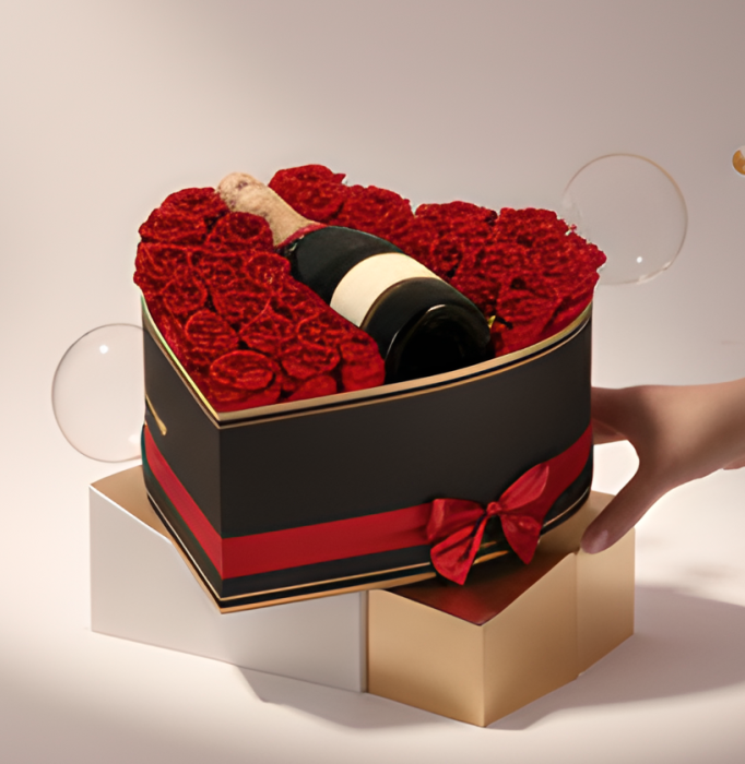 Aranjament Floral LOVE cu Trandafiri din Sapun Cadou perfect si elegant [4]