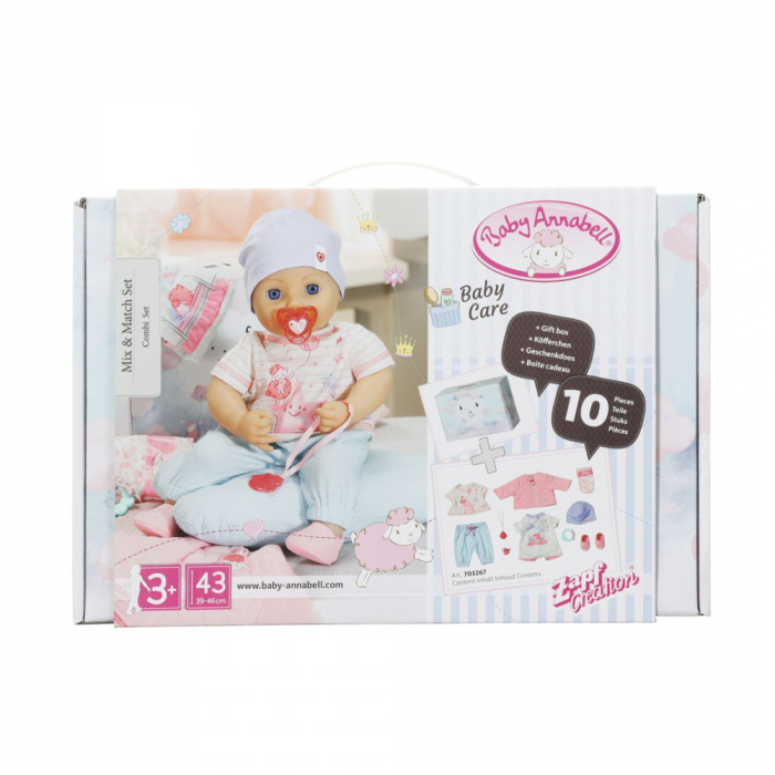 Baby Annabell - Cutie cu hainute si accesorii 43 cm