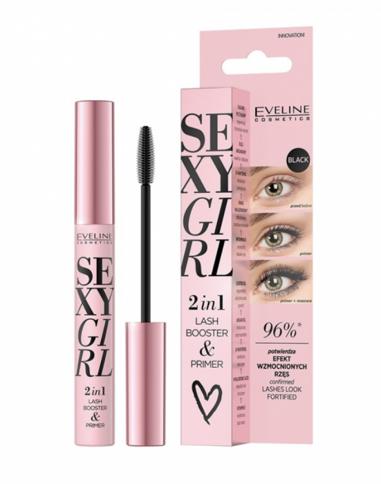 Balsam-primer întăritor pentru gene 2în1, Eveline Sexy Girl, 10 ml, Eveline Cosmetics [2]