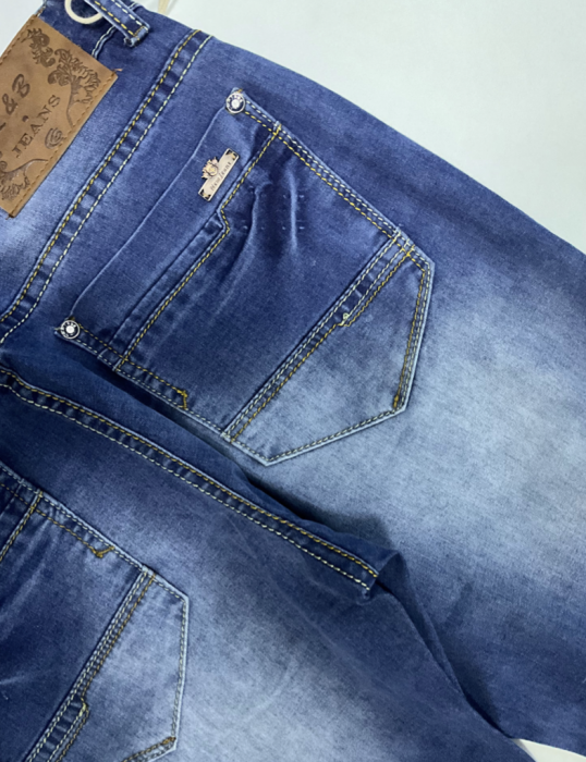 Blugi albastri barbati, serie clasica, subtiri LB-2016 [4]