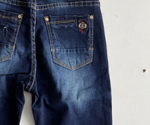 Blugi albastru indigo pentru  baieti, serie clasica, TK327 [4]
