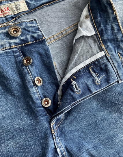 Blugi albastri pentru  barbati, serie clasica, 7A522 [2]