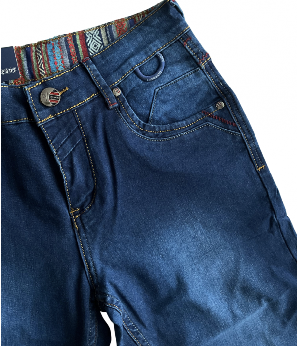 Blugi albastriu indigo pentru  barbati, serie clasica, Z037 [2]
