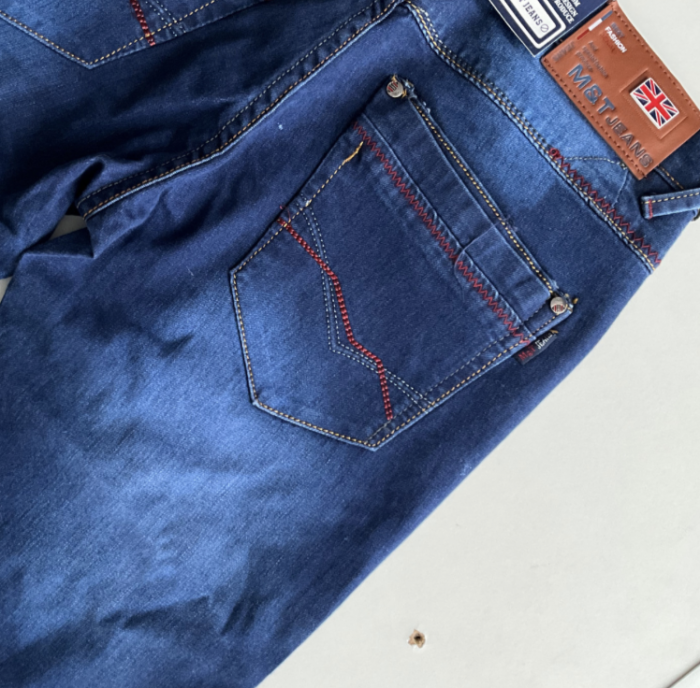Blugi albastriu indigo pentru  barbati, serie clasica, Z037 [4]