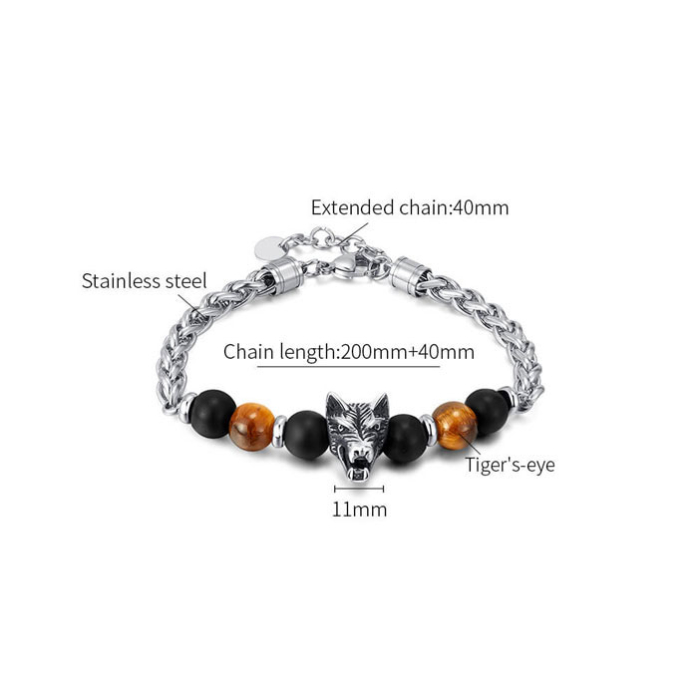 Bratara argintie, Thia Jewelry S.Steel, pentru barbati, din otel inoxidabil, JC-GS1474-8 [3]