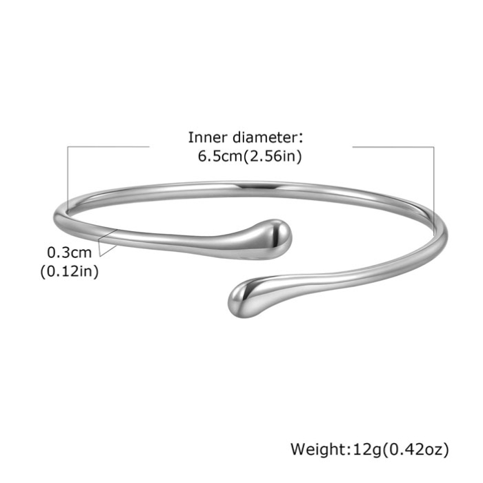 Bratara argintie, Thia Jewelry S.Steel, pentru dama, din otel inoxidabil, JC-B701-8 [3]