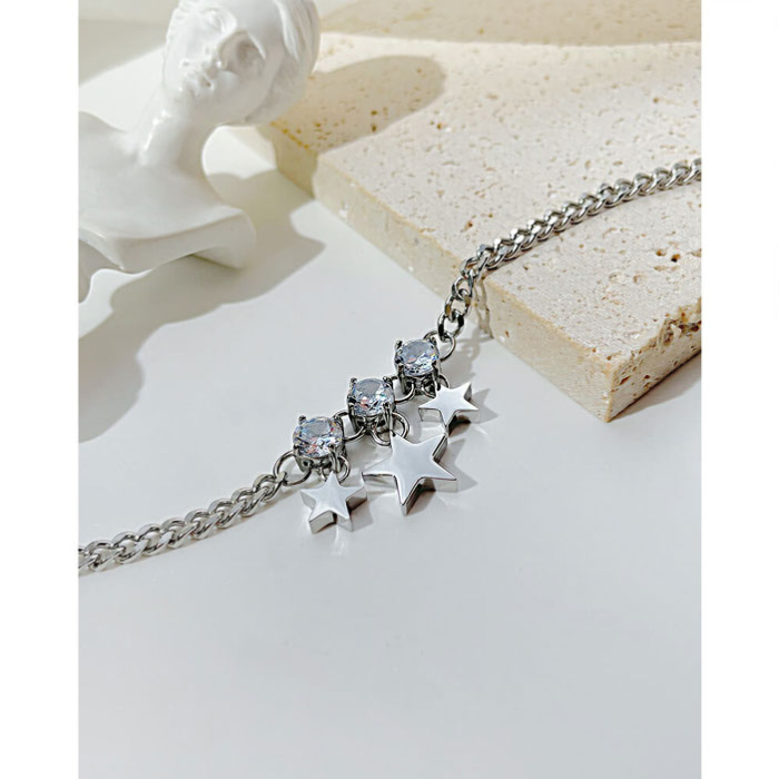 Bratara argintie, Thia Jewelry S.Steel, pentru dama, din otel inoxidabil, JC-GS1333-8 [2]