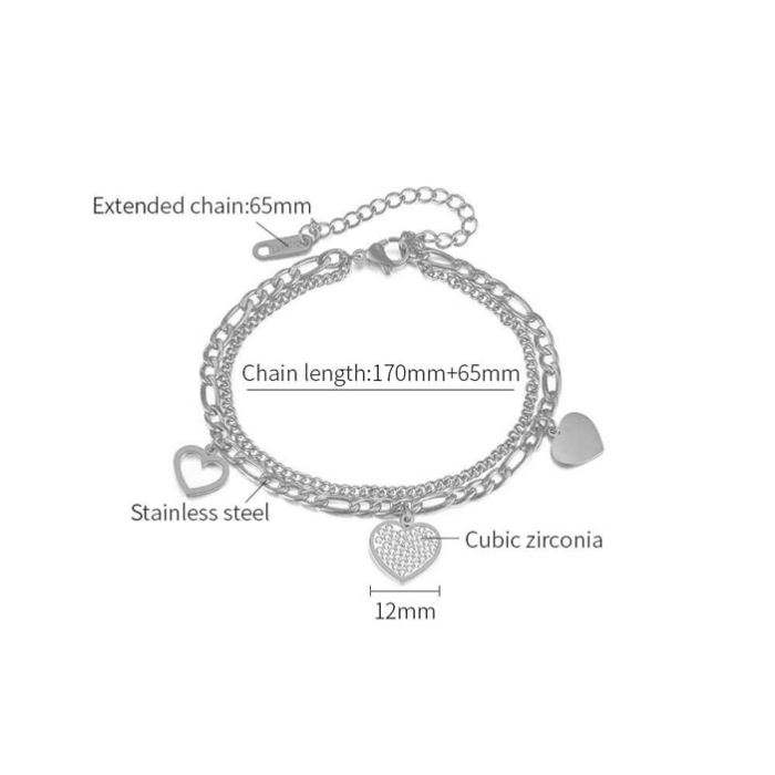 Bratara argintie, Thia Jewelry S.Steel, pentru dama, din otel inoxidabil, JC-GS1531-8 [3]