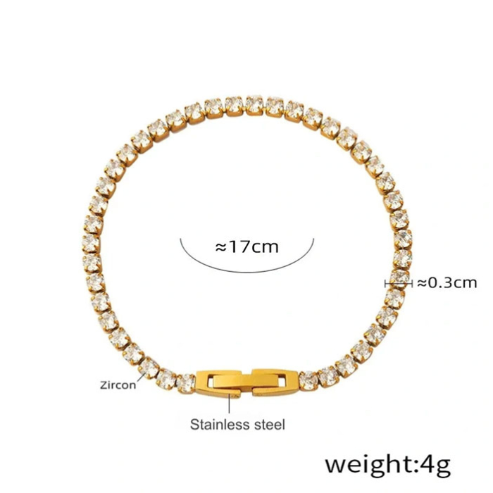 Bratara aurie, Thia Jewelry S.Steel, pentru dama, din inox, JC-BE330-0-9 [2]