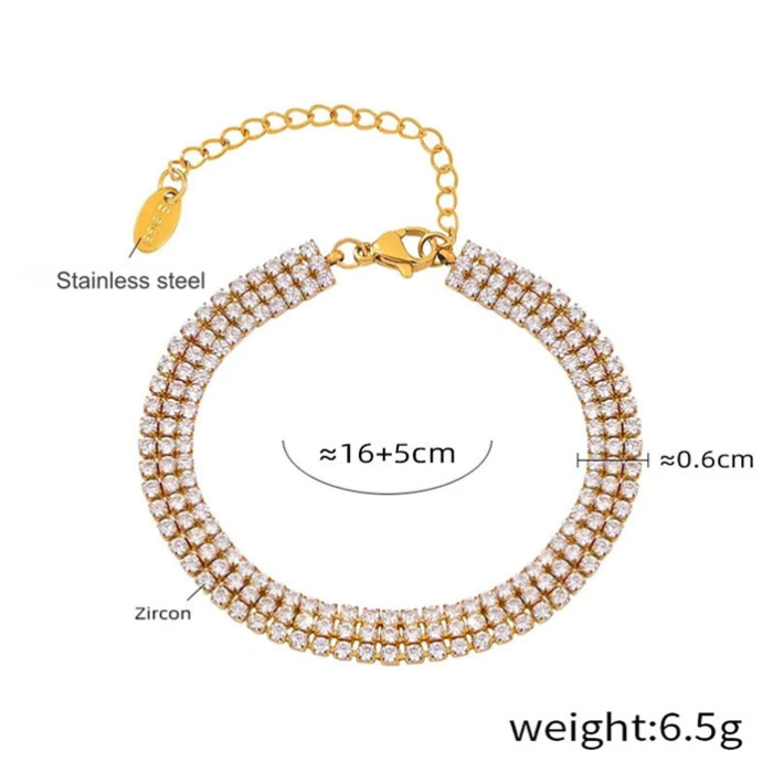 Bratara aurie, Thia Jewelry S.Steel, pentru dama, din inox, JC-BE330-1-9 [2]