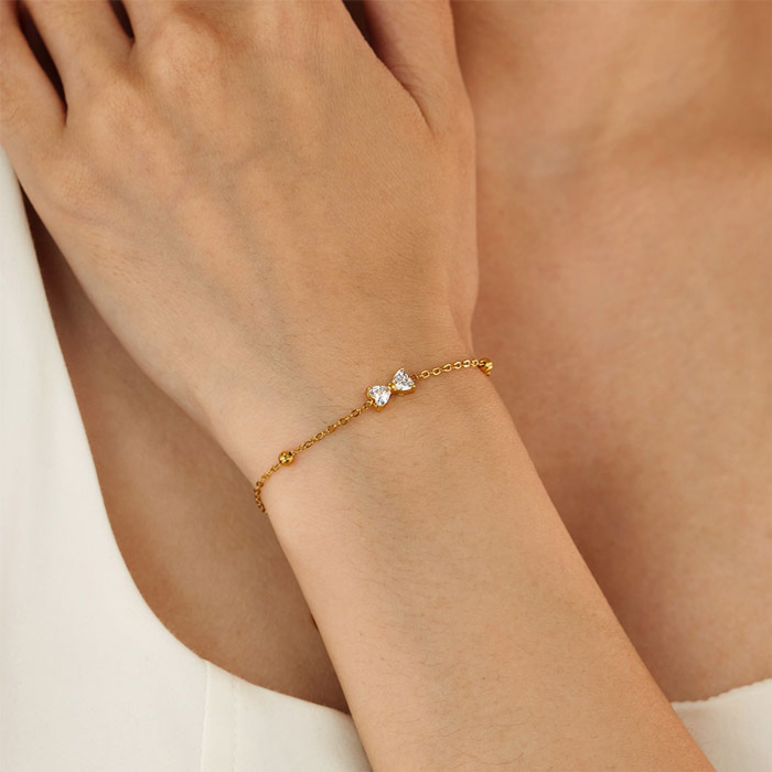 Bratara aurie, Thia Jewelry S.Steel, pentru dama, din otel inoxidabil, JC-GS1674-9 [2]